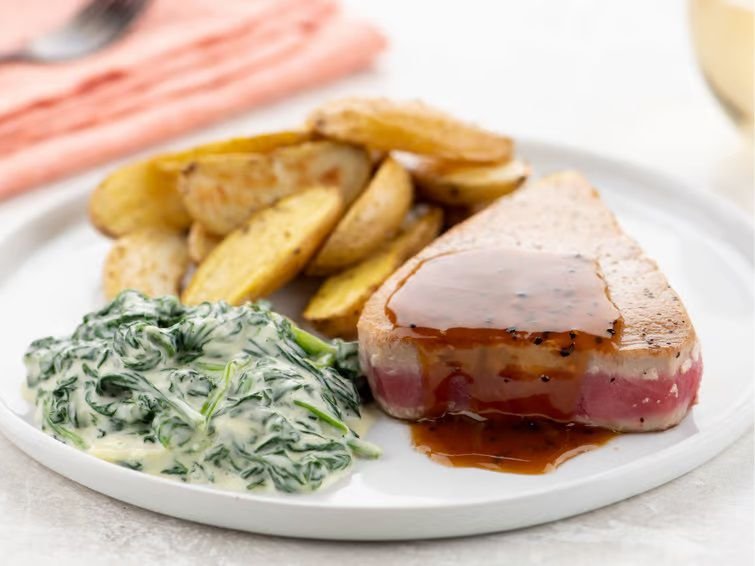 Tuna Steak au Poivre